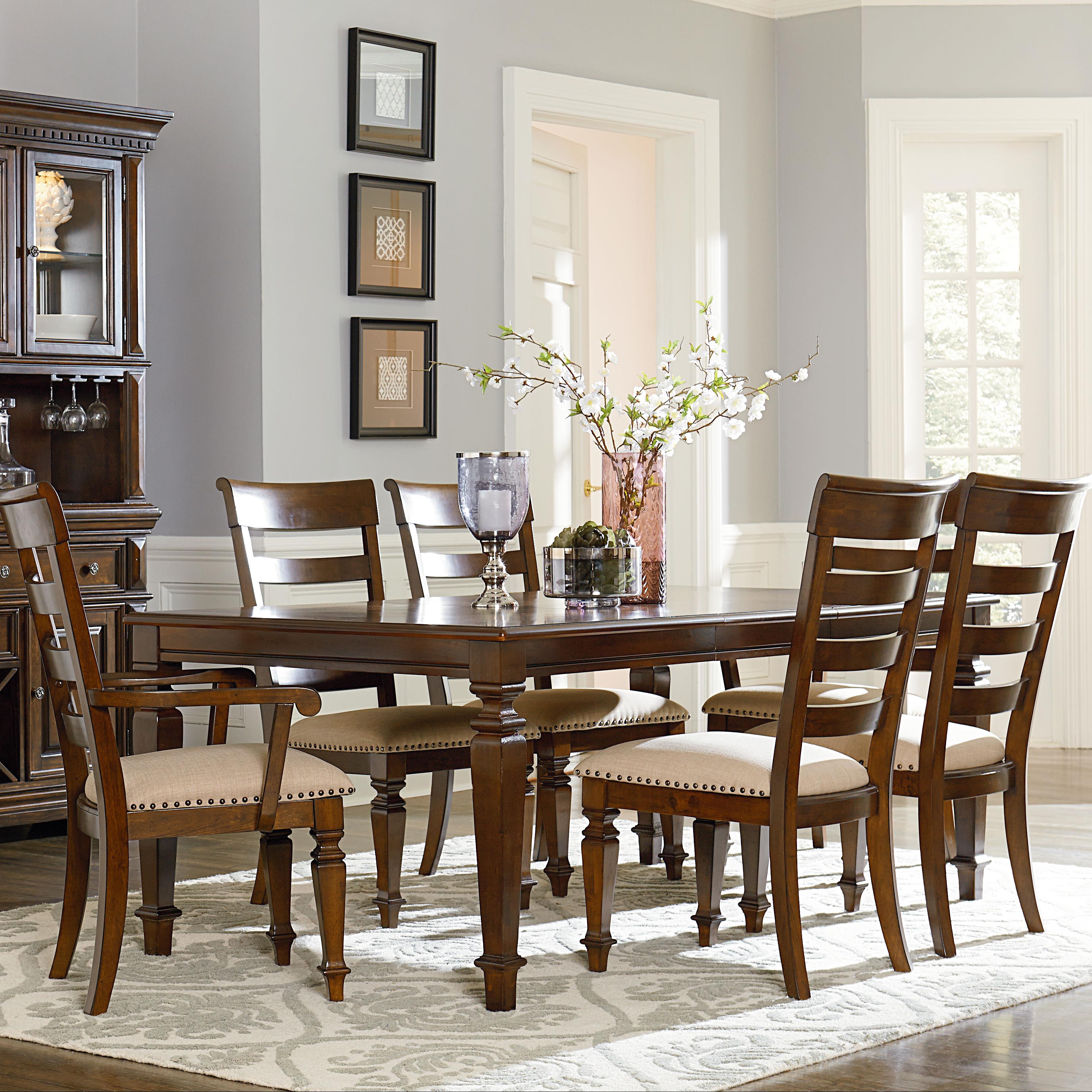 Standard Furniture Charleston 16726 Dining Table with Legs and 18" Leaf Dunk & Bright